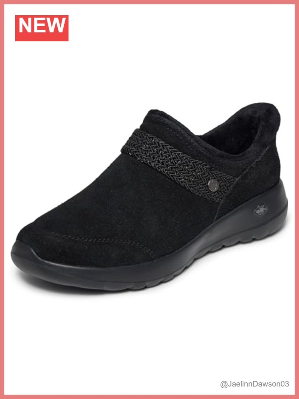 Suede Hands Free Slip-On Shootie with Webbing Belt Heel Pillow
